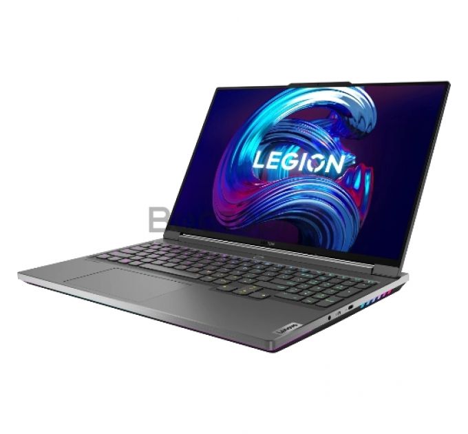 Ноутбук Lenovo Legion 7 16IAX7 16"(2560x1600 IPS)/Intel Core i7 12800HX(2Ghz)/32768Mb/2048SSD/noDVD/GeForce RTX3070Ti/2.53kg/storm grey/Win11H+300W