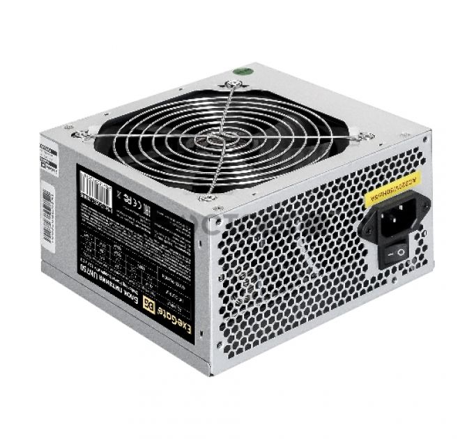 Блок питания 750W ExeGate UN750 (ATX, PC, 12cm fan, 24pin, 4+4pin, 2xPCI-E, 5xSATA, 3xIDE, кабель 220V в комплекте)