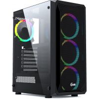 Корпус ATX Powercase Mistral Z4 Mesh LED CMIZB-L4 чёрный, без БП, с окном, USB 3.0, 2*USB 2.0, audio