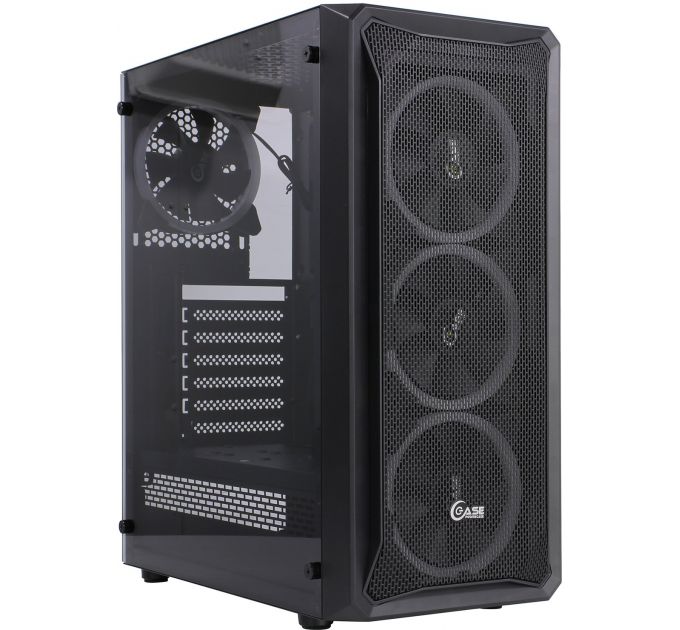 Корпус ATX Powercase Mistral Z4 Mesh LED CMIZB-L4 чёрный, без БП, с окном, USB 3.0, 2*USB 2.0, audio