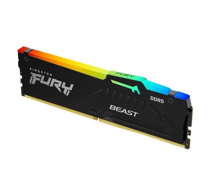 Оперативная память Kingston Fury Beast RGB 16Gb DDR5 5200MHz (KF552C40BBA-16)