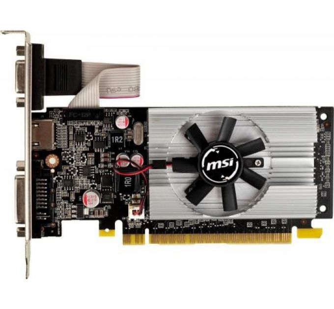 Видеокарта PCI-E MSI GeForce 210 1Gb (N210-1GD3/LP) 1GB DDR3, 64bit, VGA, DVI, HDMI, OEM