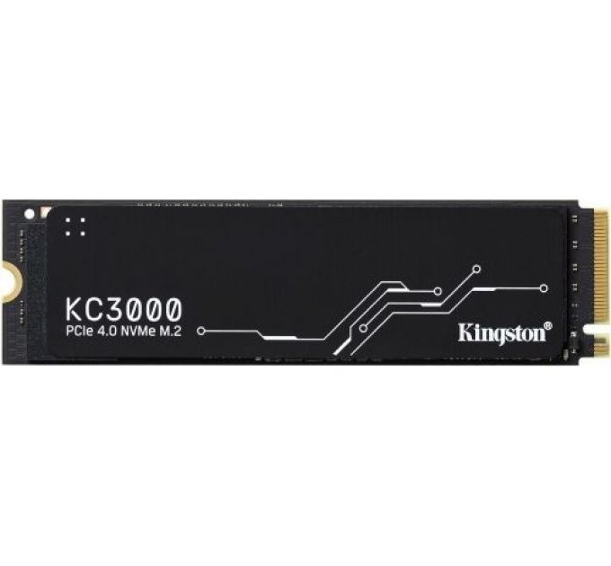 Накопитель SSD M.2 2280 Kingston SKC3000D/2048G KC3000 2TB PCI-E 4.0 x4 NVMe 3D TLC 7000/7000MB/s IOPS 1000K/1000K MTBF 2M 1,6 PBW graphen heatsink