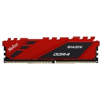 Модуль памяти DDR4 16GB Netac NTSDD4P32SP-16R Shadow PC4-25600 3200MHz CL16 радиатор red 1.35V