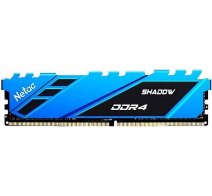 Модуль памяти DDR4 8GB Netac NTSDD4P36SP-08B Shadow blue PC4-28800 3600MHz CL18 радиатор 1.35V