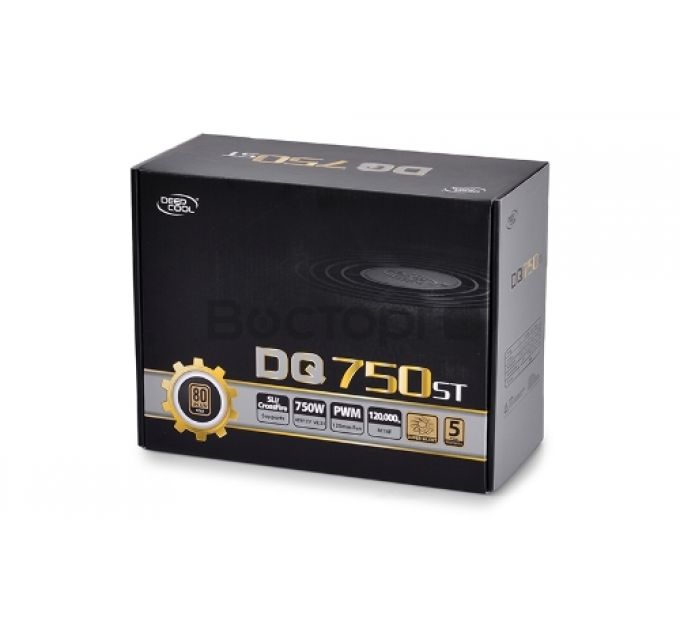 Блок питания ATX Deepcool DQ750ST 750W (140mm FAN, A.PFC, 6xSATA, 80+ Gold) Ret