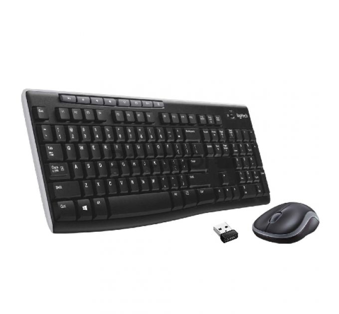 Клавиатура беспроводная Logitech K270 приемник Unifying, 2 батарейки AAA, RTL