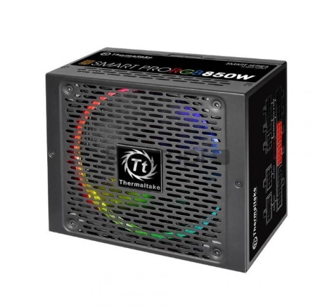 Блок питания ATX Thermaltake Smart Pro RGB 850W PS-SPR-0850FPCBEU-R Полностью модульный, 80Plus Bronze, RTL