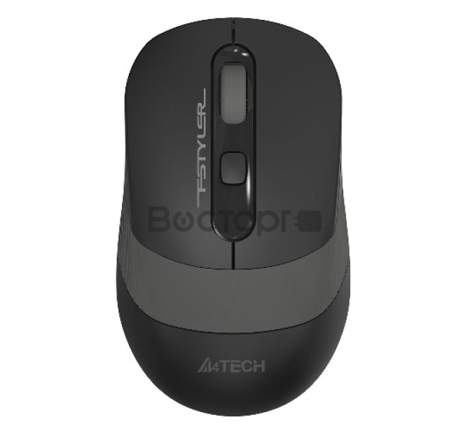 Мышь A4Tech Fstyler FG10S черный/серый оптическая (2000dpi) silent беспроводная USB (4but)