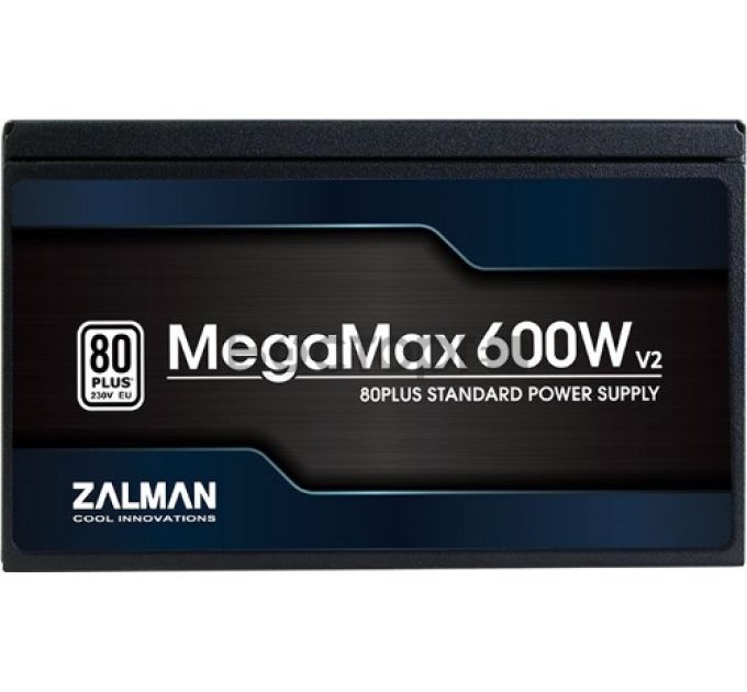 Блок питания ATX Zalman MegaMax 600W v2 ZM600-TXII (V2) 80PLUS STANDARD, Active PFC, 120mm fan Retail