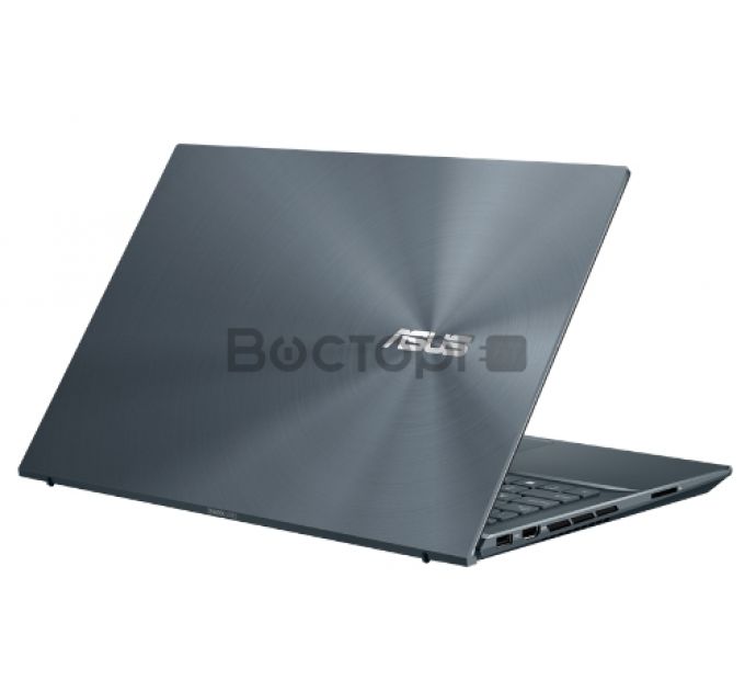 Ноутбук ASUS Zenbook Pro 15 UM535QA-KS241 AMD Ryzen 7 5800H/16Gb/1Tb SSD SSD Nvme/15.6 FHD GLARE TOUCH IPS 400 nit 1920x1080/WiFi5/BT/No OS/1.8Kg/PINE GREY(GLASS)/SLEEVE