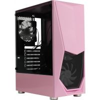 Корпус ATX 1STPLAYER DK-3 розовый, без БП, с окном, USB 3.0, 2*USB 2.0, audio
