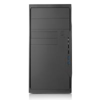 Корпус mATX Foxline FL-733R-FZ450R-U32 черный, БП 450W, 2*USB 3.0