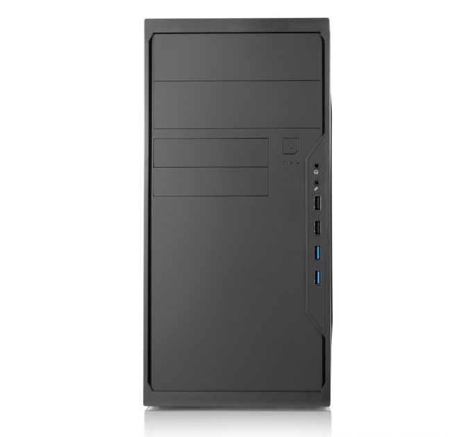 Корпус mATX Foxline FL-733R-FZ450R-U32 черный, БП 450W, 2*USB 3.0