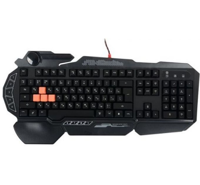 Клавиатура A4Tech B314 черная, USB, LED, подставка для запястий