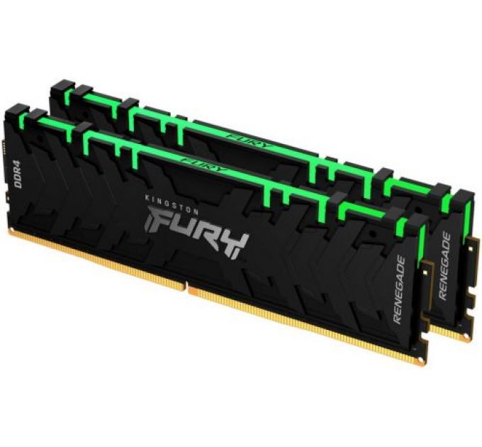 Модуль памяти DDR4 16GB (2*8GB) Kingston FURY KF446C19RBAK2/16 Renegade RGB 4600MHz CL19 1RX8 радиатор 1.5V 288-pin 8Gbit retail