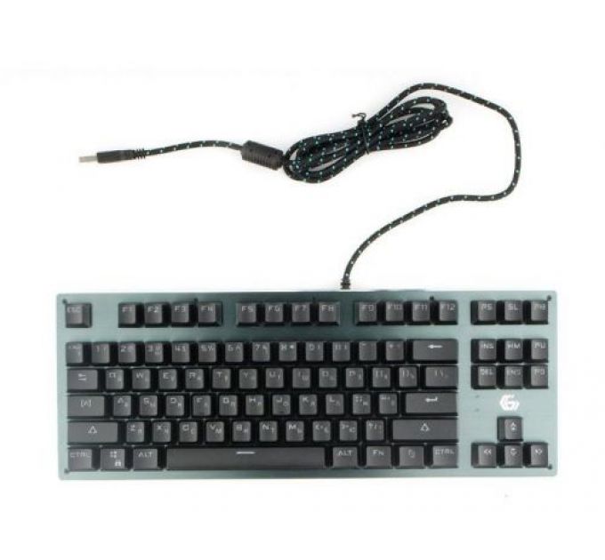Клавиатура беспроводная Gembird KBW-G540L механическая BT, Outemu Blue, 87 кл., подсветка, металл