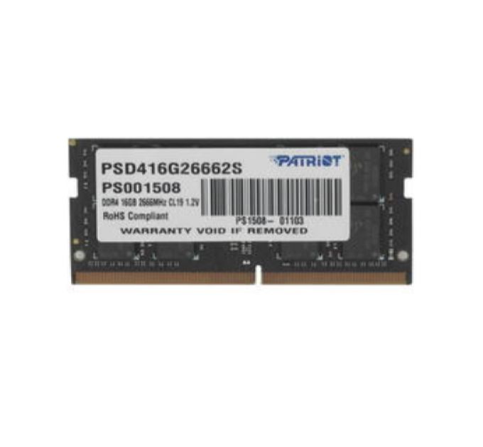 Модуль памяти SODIMM DDR4 16GB Patriot PSD416G26662S Signature Line PC4-21300 2666MHz CL19 1.2V