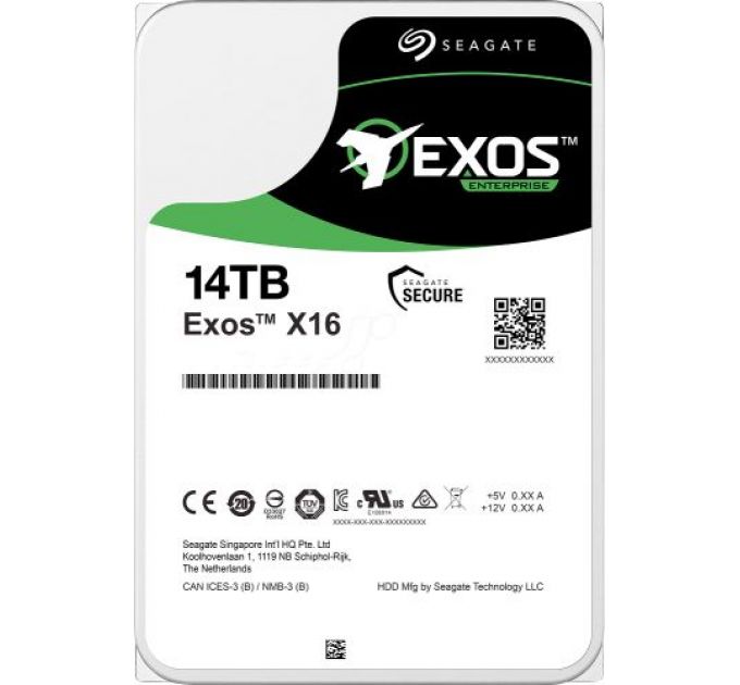 Жесткий диск 16TB SAS 12Gb/s Seagate ST16000NM002G 3.5" Exos X16 7200rpm 256MB