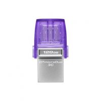 Флеш Диск Kingston 128Gb DataTraveler microDuo 3C DTDUO3CG3/128GB USB3.0 фиолетовый
