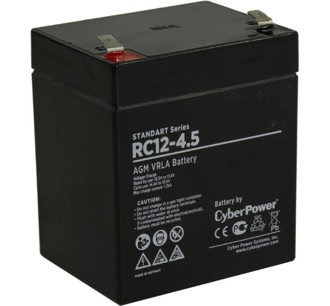 Аккумуляторная батарея SS CyberPower RC 12-4.5 / 12 В 4,5 Ач CyberPower RC 12-4.5