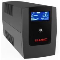 Линейно-интерактивный ИБП ДКС серии Info LCD, 1500 ВА/900 Вт, 1/1, 3xSchuko, USB + RJ45, LCD, 2x8Aч DKC INFOLCD1500S