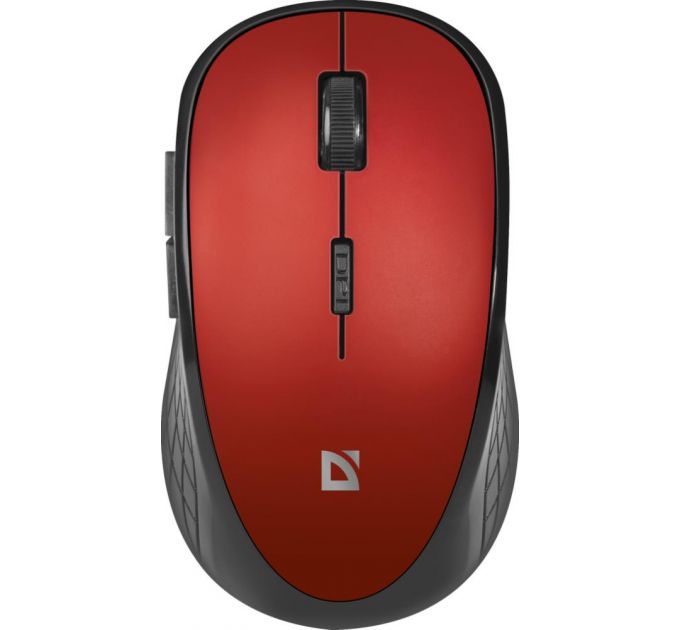 Мышь Defender Hit MM-415 красный оптическая (1600dpi) беспроводная USB для ноутбука (5but)