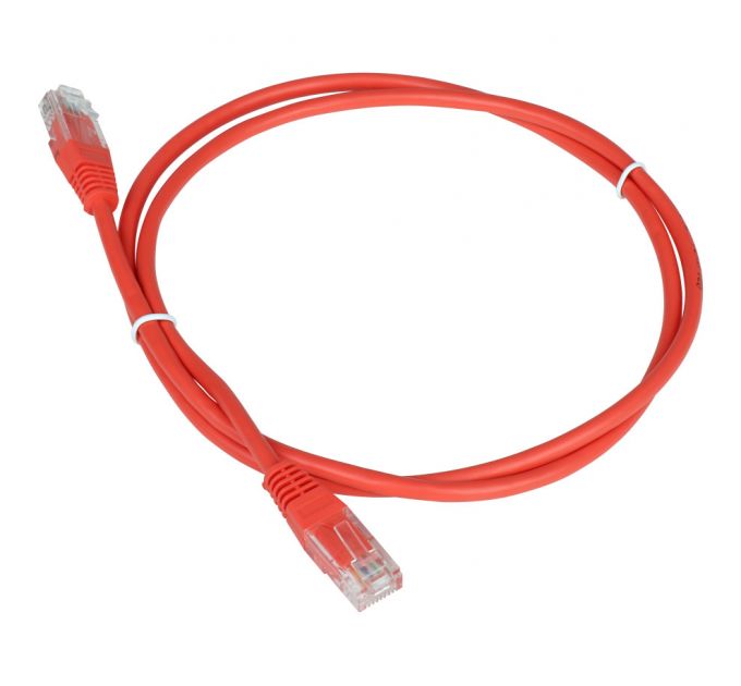 Патч-корд Lanmaster UTP TWT-45-45-3.0-RD вилка RJ-45-вилка RJ-45 кат.5е 3м красный ПВХ (уп.:1шт)