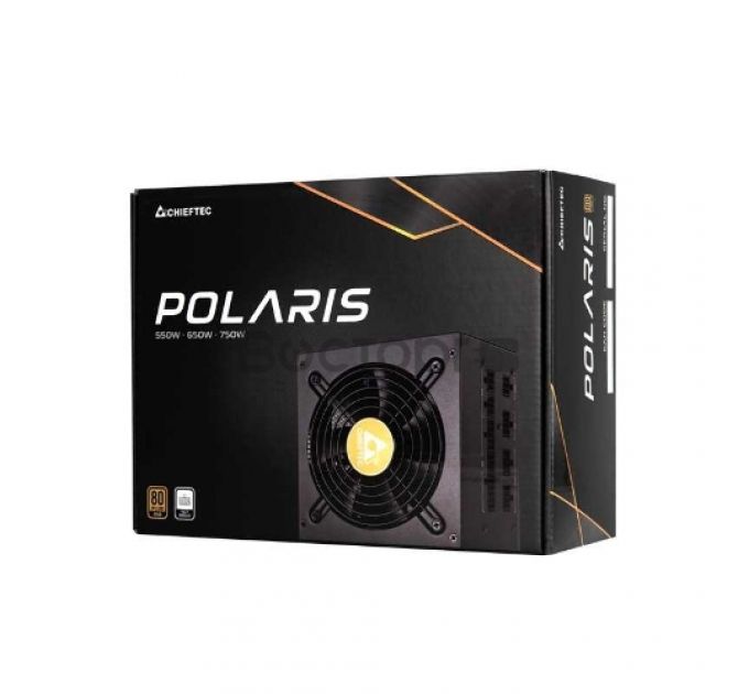 Блок питания ATX Chieftec Polaris PPS-650FC 650W, 80 PLUS GOLD, Active PFC, 120mm fan, Full Cable Management Retail