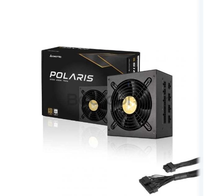 Блок питания ATX Chieftec Polaris PPS-650FC 650W, 80 PLUS GOLD, Active PFC, 120mm fan, Full Cable Management Retail