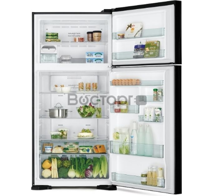 Холодильник Hitachi R-VG660PUC7-1 GGR серое стекло (двухкамерный)
