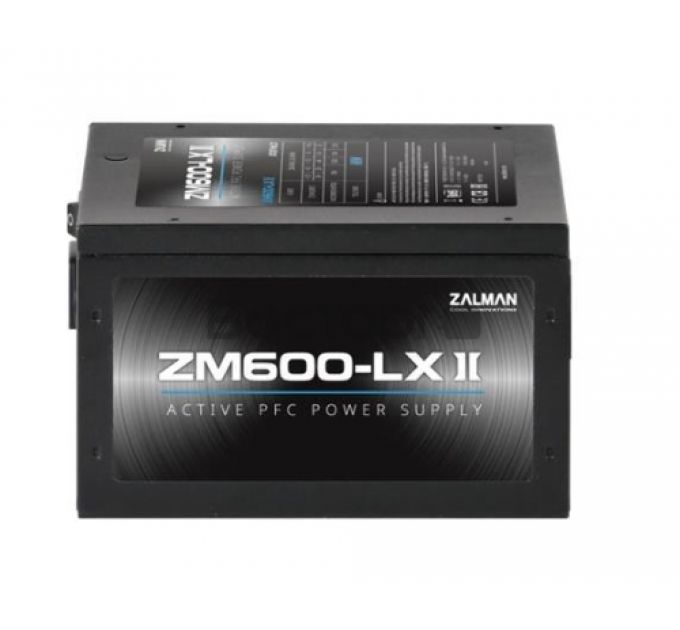 Блок питания ATX Zalman ZM600-LXII 600W, APFC, fan 120mm, Retail