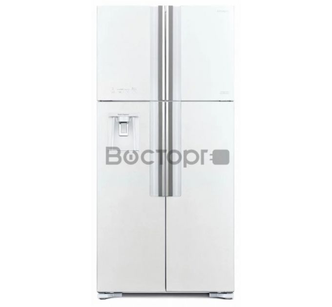 Холодильник Hitachi R-W660PUC7 GPW 2-хкамерн. белое стекло (двухкамерный)