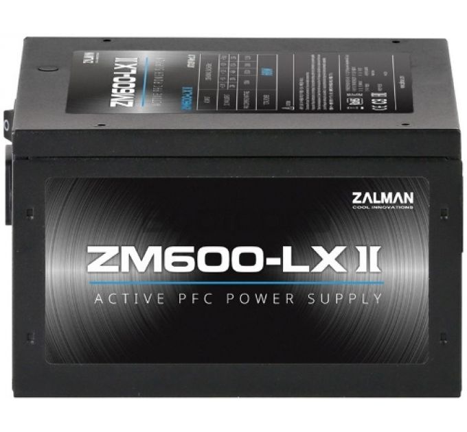 Блок питания ATX Zalman ZM600-LXII 600W, APFC, fan 120mm, Retail