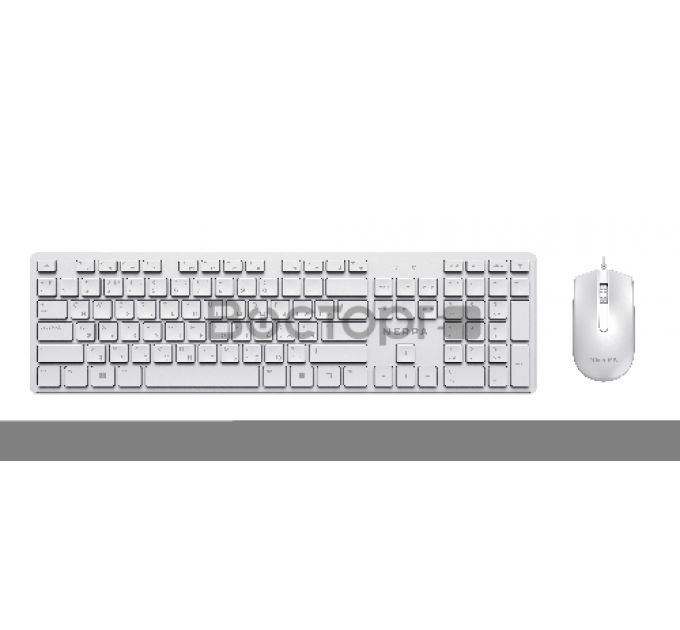 Комплект клавиатура+мышь NERPA, проводной, 104 кл, 1000DPI, 1.8м, белый