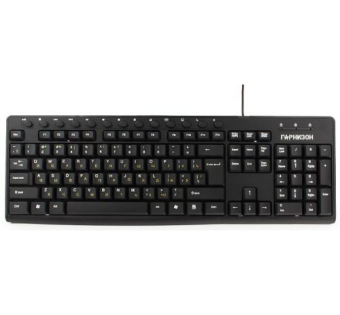 Клавиатура Гарнизон GKM-125 черная, USB, 13 доп. кнопок