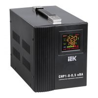 Стабилизатор напряжения IEK Home 0.5кВА однофазный черный (IVS20-1-00500)