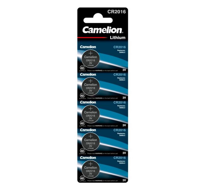 Батарея Camelion Lithium CR2016 BL-5 CR2016 75mAh (5шт) блистер