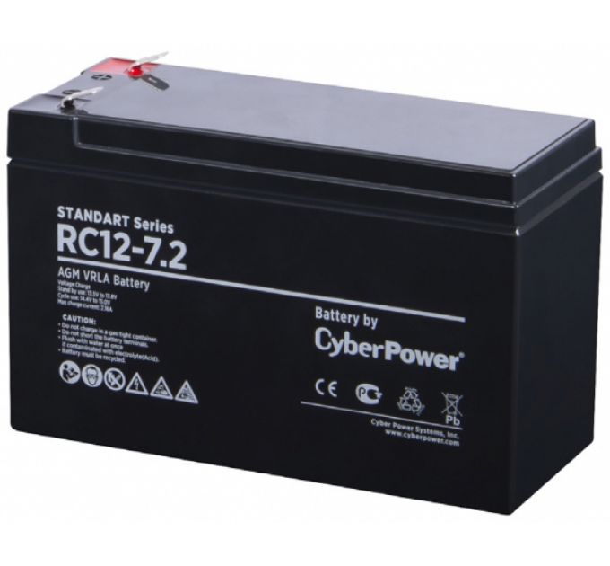 Аккумулятор CyberPower 12V7.2Ah CyberPower RC12-7.2 (RC 12-7.2)