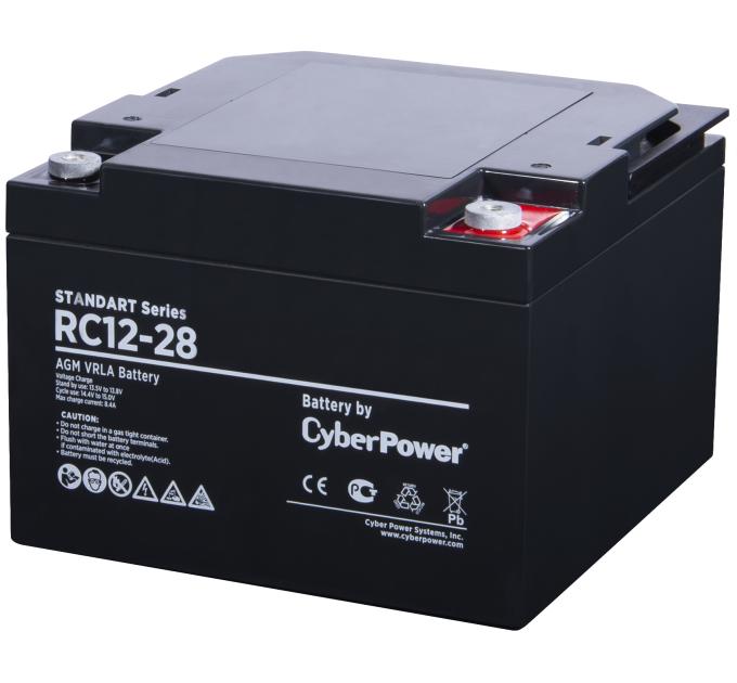 Аккумуляторная батарея SS CyberPower RC 12-28 / 12 В 28 Ач CyberPower Standart Series RC 12-28