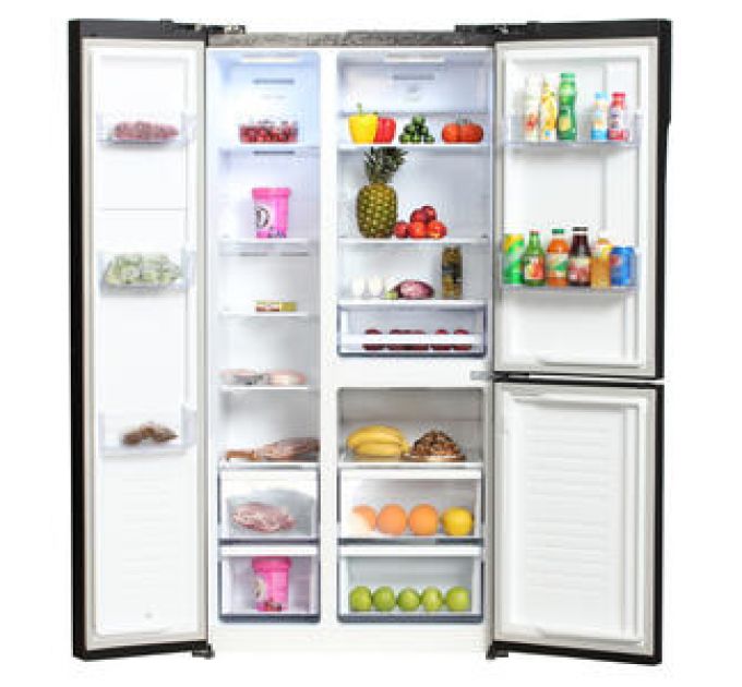 Холодильник многодверный Hyundai CS5073FV черный