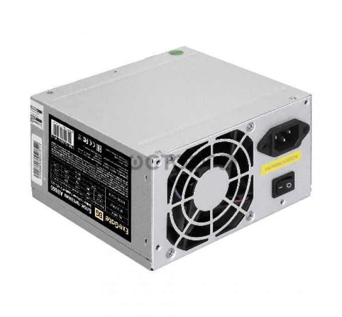 Блок питания 650W ExeGate AB650 (ATX, PC, 8cm fan, 24pin, 4+4pin, PCI-E, 3xSATA, 2xIDE, кабель 220V в комплекте)