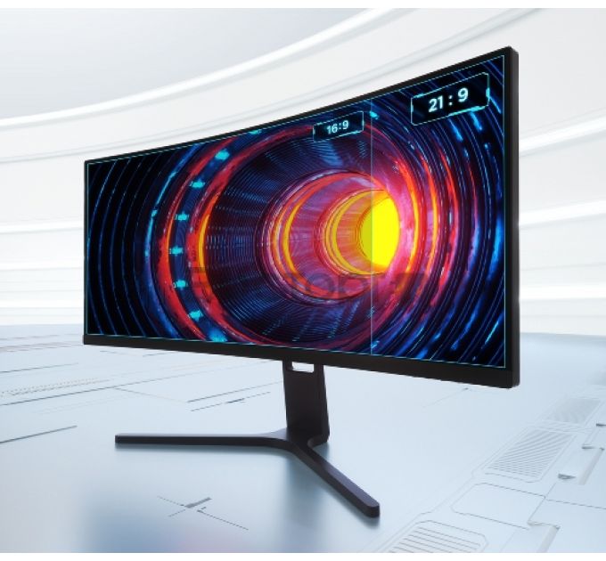 Монитор Xiaomi 30" Curved Gaming Monitor {VA 2560x1080 200hz 4ms 21:9 3000:1 300cd FreeSync(Prem) 2xUDMI DisplayPort1.2 AudioOut}