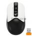 Мышь A4Tech Fstyler FG12S Panda белый/черный оптическая (1200dpi) silent беспроводная USB (3but)