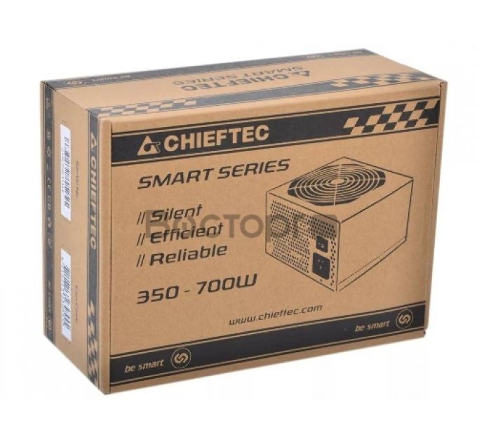 Блок питания ATX Chieftec GPS-500A8 500W 80 PLUS (ATX12V 2.3,120mm fan,APFC)