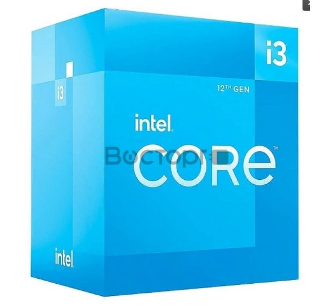 Процессор Intel Core i3-12100F LGA1700 BOX (Alder Lake, 4C/8T, 3.3/4.3GHz, 12MB, 58/89W) Cooler