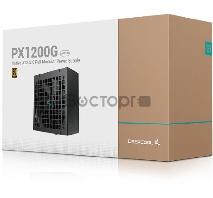 Блок питания Deepcool ATX 1200W PX1200G Gen.5 80+ gold 24+2x(4+4) pin APFC 120mm fan 8xSATA RTL