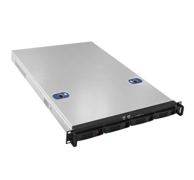 Корпус компьютерный ExeGate Pro 1U660-HS04 silver (EX264267RUS)