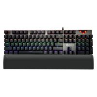 Клавиатура Oklick KL-95 ragnar механическая черный usb multimedia for gamer led (подставка для запястий)