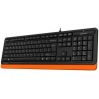 Клавиатура A4Tech FK10 ORANGE черно-оранжевая, USB